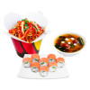 Ланч «Филадельфия» с Мисо супом и Мини-wok по-китайски (C 11:00 до 16:00) SushiWok